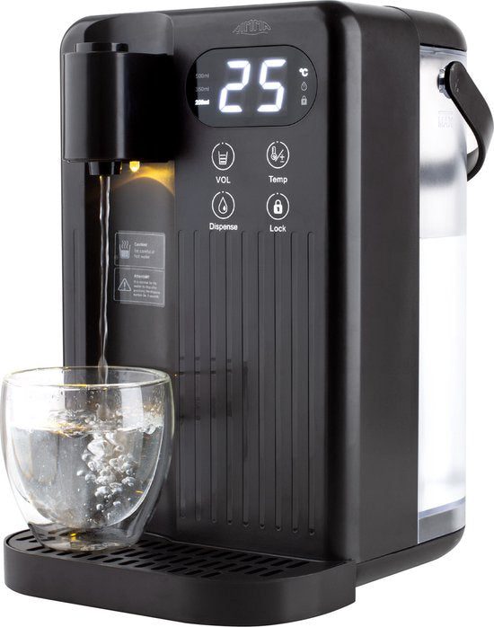 Nimma - Heißwasserspender - 3 Liter - 2000W - Wasserkocher - Schwarz