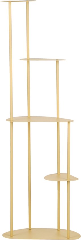 Mica Decorations Fonda Pflanztisch - L48 x B27 x H140 cm - Metall - Hellgelb