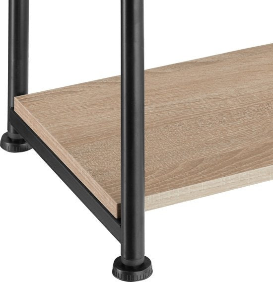 tectake - Beistelltisch Memphis - industriell - 34x30x59cm - hellbraun - 404669