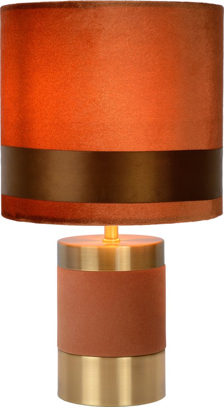 Lucide EXTRAVAGANZA FRIZZLE – Tischlampe – Ø 18 cm – 1xE14 – Braun