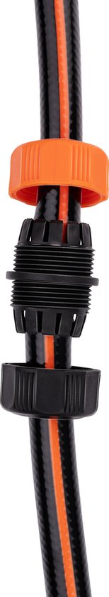BLACK+DECKER Schlauchverbinder 1/2" - 13 ⌀ MM - Gartenschlauchkupplung - Schwarz/Orange