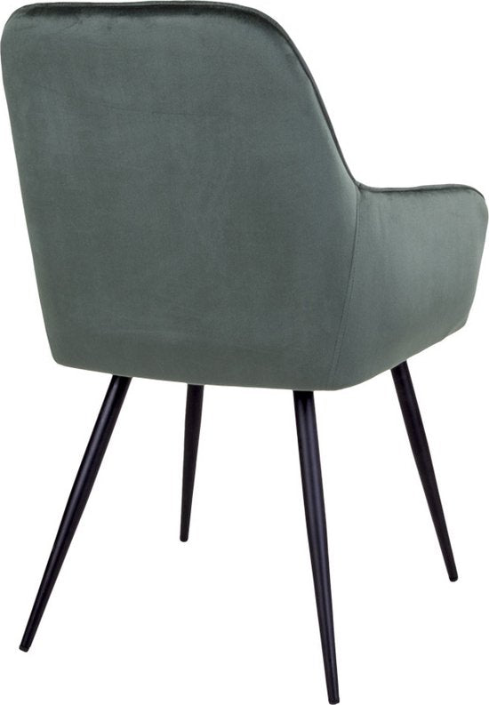House Nordic Harbo Esszimmerstuhl Samt Grün - 2er Set