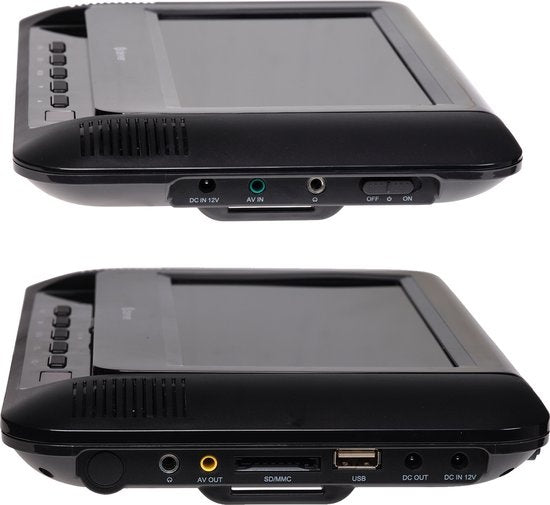 Denver - Tragbarer DVD-Player für das Auto - 2 Bildschirme - USB - Modell 2023 - MTW793 - schwarz
