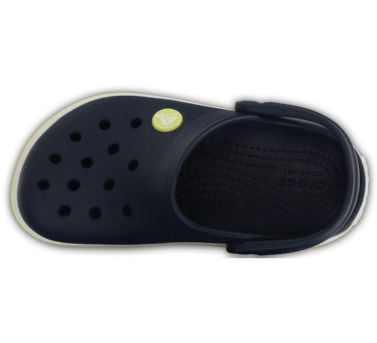 Crocs Slipper – Größe 20/21 – Unisex – dunkelblau/weiß/gelb
