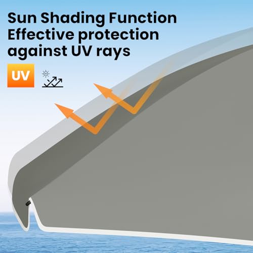 Woltu Parasol Balkonsonnenschirm - UV-beständig und wasserdicht - Höhe und Winkel einstellbar - Rund