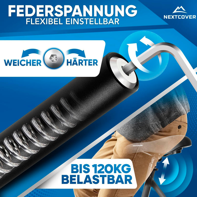 Nextcover Faltschloss – 100 cm – SteelSecure – Rahmenhalterung – Kratzschutz