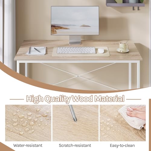 Woltu Computertisch Compact 120 x 60 cm Eiche hell