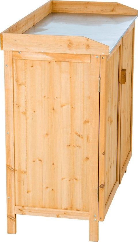 tectake - Gartentisch Gartenschrank - Tisch mit Unterschrank - 404564