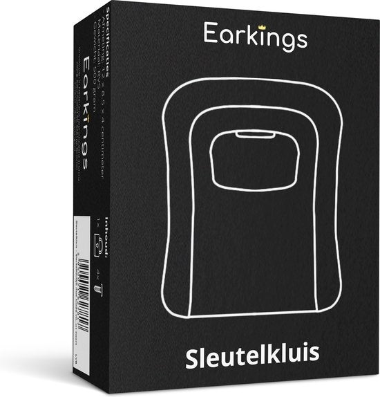 Schlüsseltresor - Schlüsseltresor mit Code für draußen - Schlüsseltresor für die Wandmontage - Earkings Schlüsseltresor mit Zahlenschloss Rot