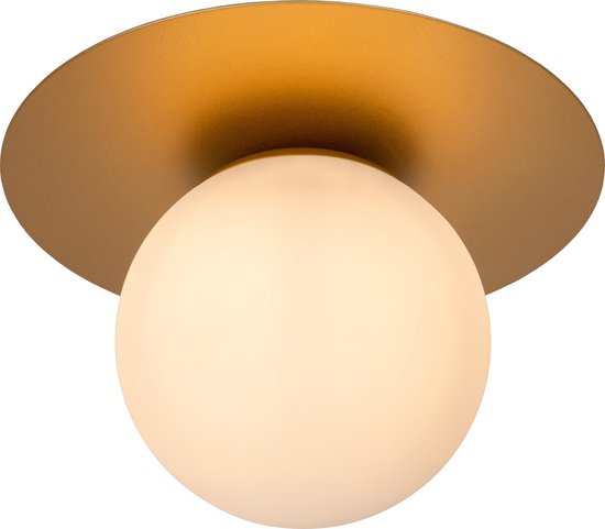 Lucide TRICIA – Deckenleuchte – Ø 25 cm – 1xE27 – Mattgold / Messing