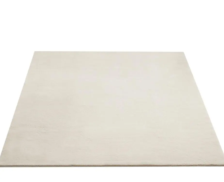 tectake Soft Zone Teppich - Kurzflor - Extra weich - Creme - 200 × 290 cm