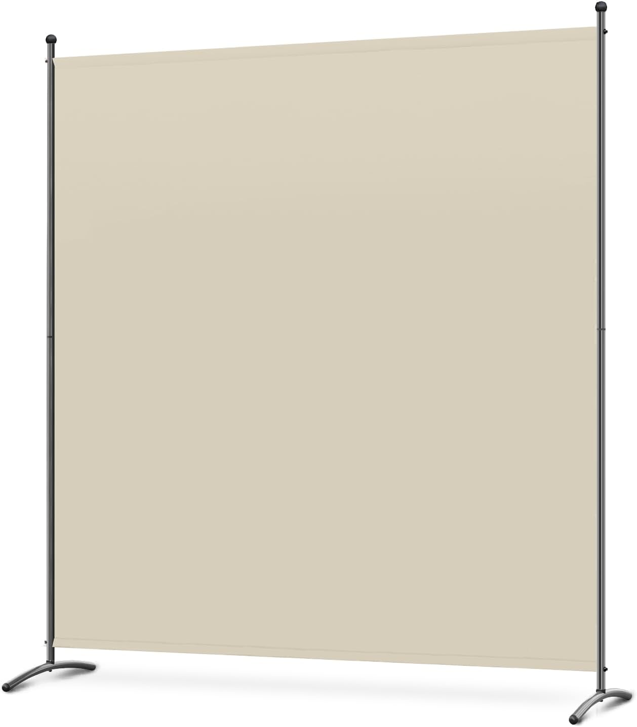 Angel Living Paravent - 1-teilig - 162x180 cm - faltbar - Stahl & 160 g/m² Polyester - Raumteiler & Sichtschutz - Beige