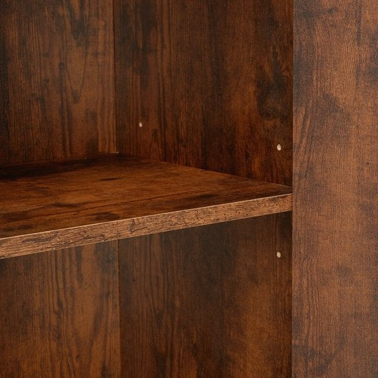tectake - Wandschrank Doncaster 60x38x125cm - industriell dunkelbraun