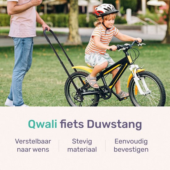 Schiebebügel für Kinderfahrräder - Universal - Schwarz - Fahrradlenker - Geeignet für Balance-Bike, Dreirad und Kleinkinderfahrrad