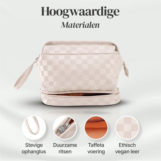 Skycases Travel Essentials - Kulturtasche und Make-up-Organizer - wasserdicht und kompakt - geeignet für Reisen und den täglichen Gebrauch - Unisex - Hellrosa