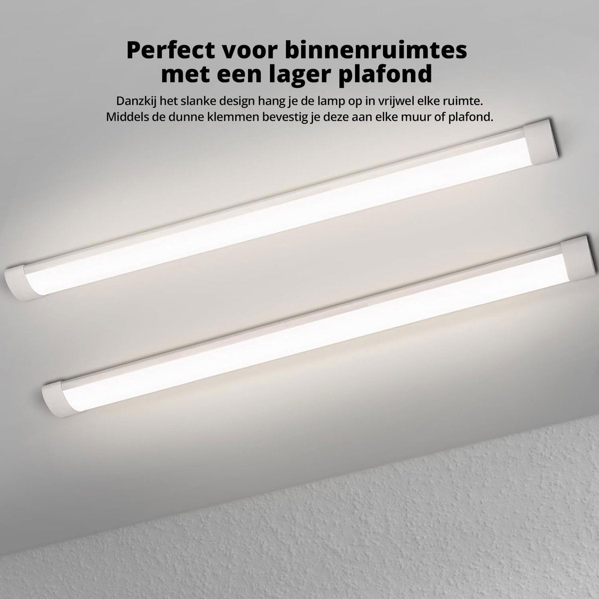 FlinQ LED-Lichtleiste 6500K - 120 cm - Langlebig - 50000 Stunden - 40W - Alternative Leuchtstoffröhre