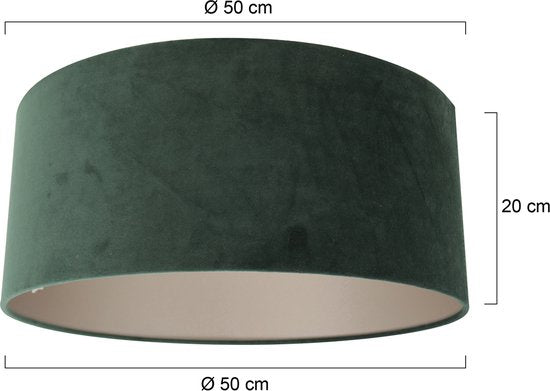 Steinhauer Lampenschirme Lampenschirme - grün - Stoff - 50 cm - E27 Fassung - K1066VS