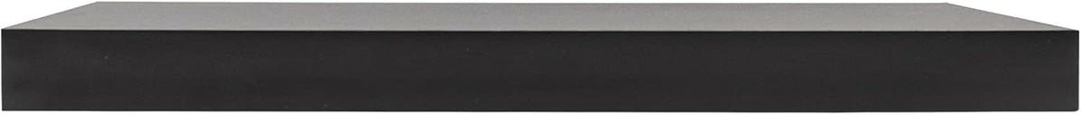 Woltu Schwebendes Wandregal - 80x22,9x3,8 cm - Schwarz - MDF Wandregal Modern und platzsparend
