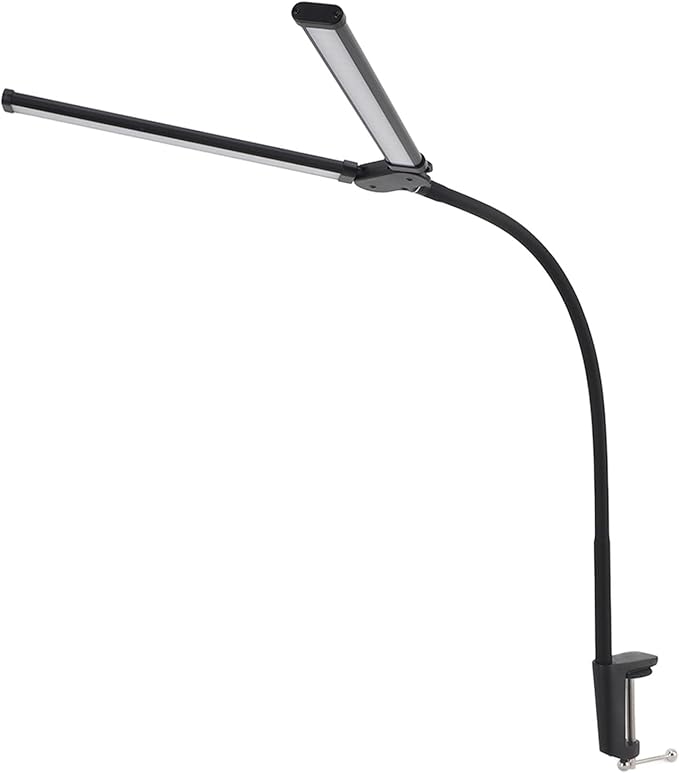 Skoov Led Schreibtischlampe - Home Office - Helle Dual Head Schreibtischlampe - Mit 3 Farben - Stufenlos dimmbar - Für Architekten - USB 5V
