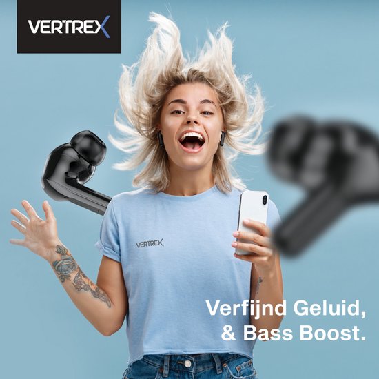 Vertrex Sounds Pro-3 Bluetooth-Kopfhörer mit Geräuschunterdrückung - Ohrhörer Wireless - Wireless Earbuds