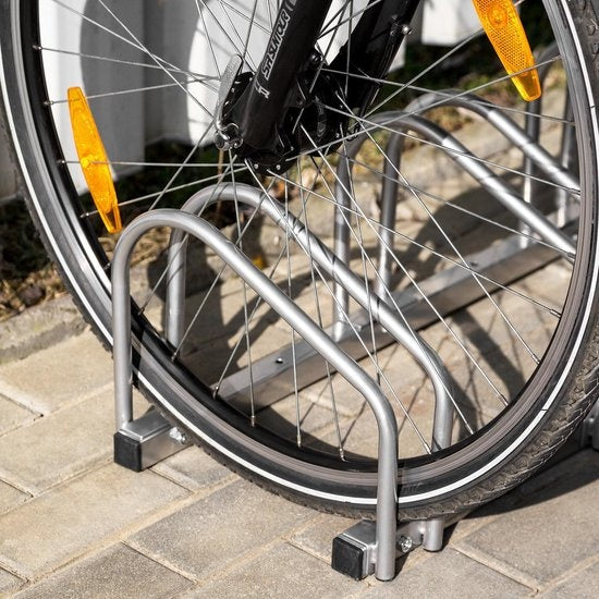 tectake - Fahrradständer 4 Fahrräder - Fahrradständer - Stahl - stabil - 402378
