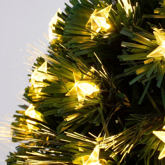 Luca Lighting Mercury Kunstweihnachtsbaum mit Glasfaserbeleuchtung – H 45 x Ø 25 cm – Grün
