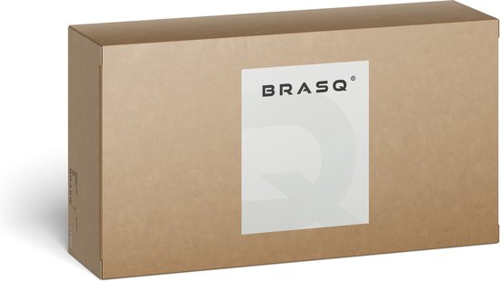 BRASQ Stehtisch - ø80 x 110 cm - Klapptisch - Aus Kunststoff und Metall - Für den Innen- und Außenbereich - Grau