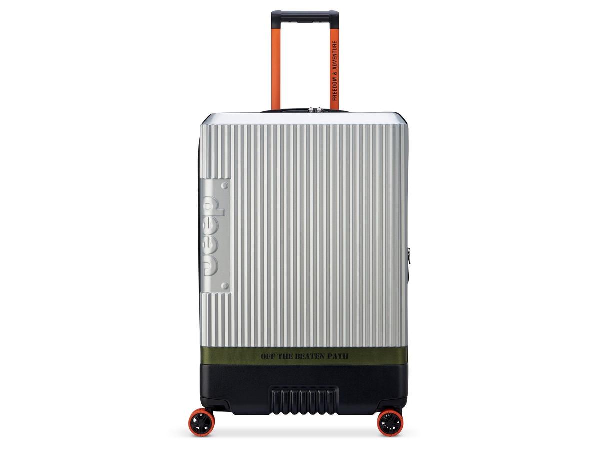 Jeep Trolley-Koffer – ausziehbar – Größe L – Silber 76 cm