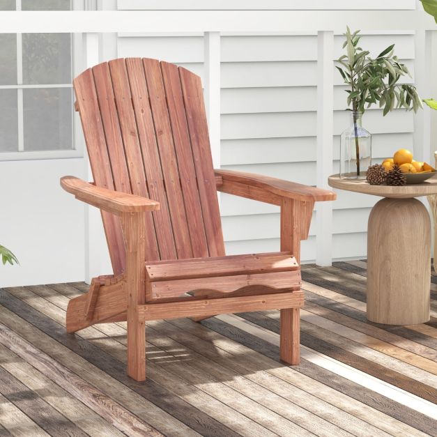 Coast Gartenstuhl Adirondack - 2er Set - Max. 180 kg - 89 x 71 x 94 cm - Braun