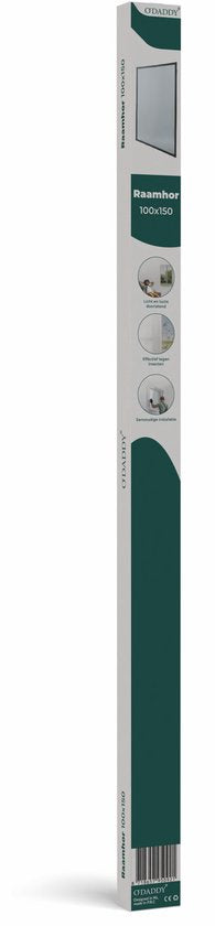O'DADDY® Fenstergitter - 100x150 cm - Anpassungsfähiges Fliegengitter - Glasfaser - Drahtgeflecht - Insektenschutzgitter - Vielseitig und einfach zu montieren - Schwarz