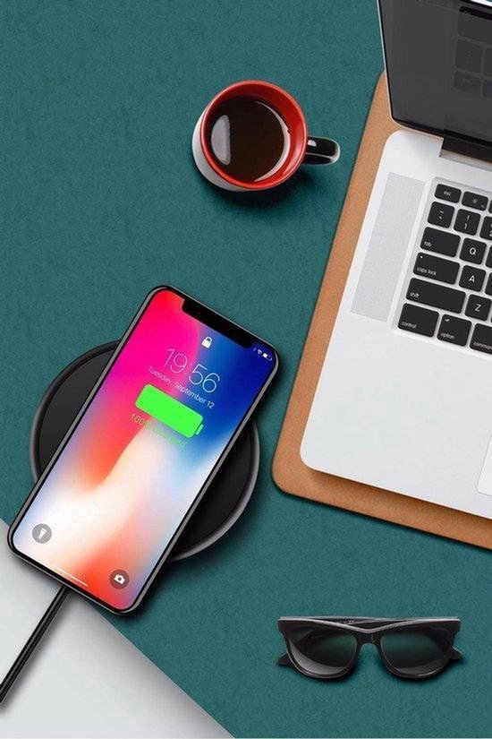 The Life Style Goods - Drahtloses Ladegerät 10W - Inklusive Kabel - Drahtloses Ladegerät - Schnelles Ladegerät - iPhone und Samsung