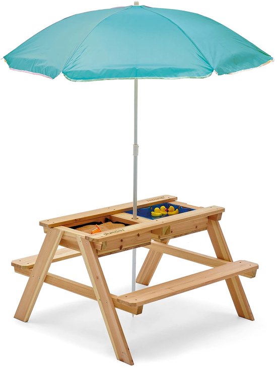 Plum Surfside 3-in-1-Spieltisch mit Sonnenschirm