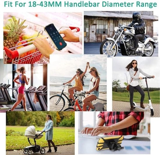 GarpexÂ® Handyhalterung Fahrrad - Handyhalterung Motorrad - Smartphone-Halterung Fahrrad - Mountainbike - Motorrad - Universal Handyhalterung