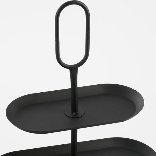 Mica Decorations Rama Etagere 3 Schichten - L48 x B20 x H55 cm - Metall - Schwarz
