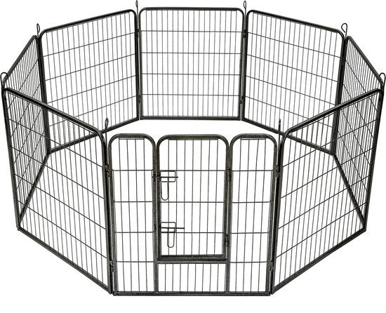 8-eckiger Hundeauslauf Welpenstall 80 cm hoch Ã˜ 210 cm 401717