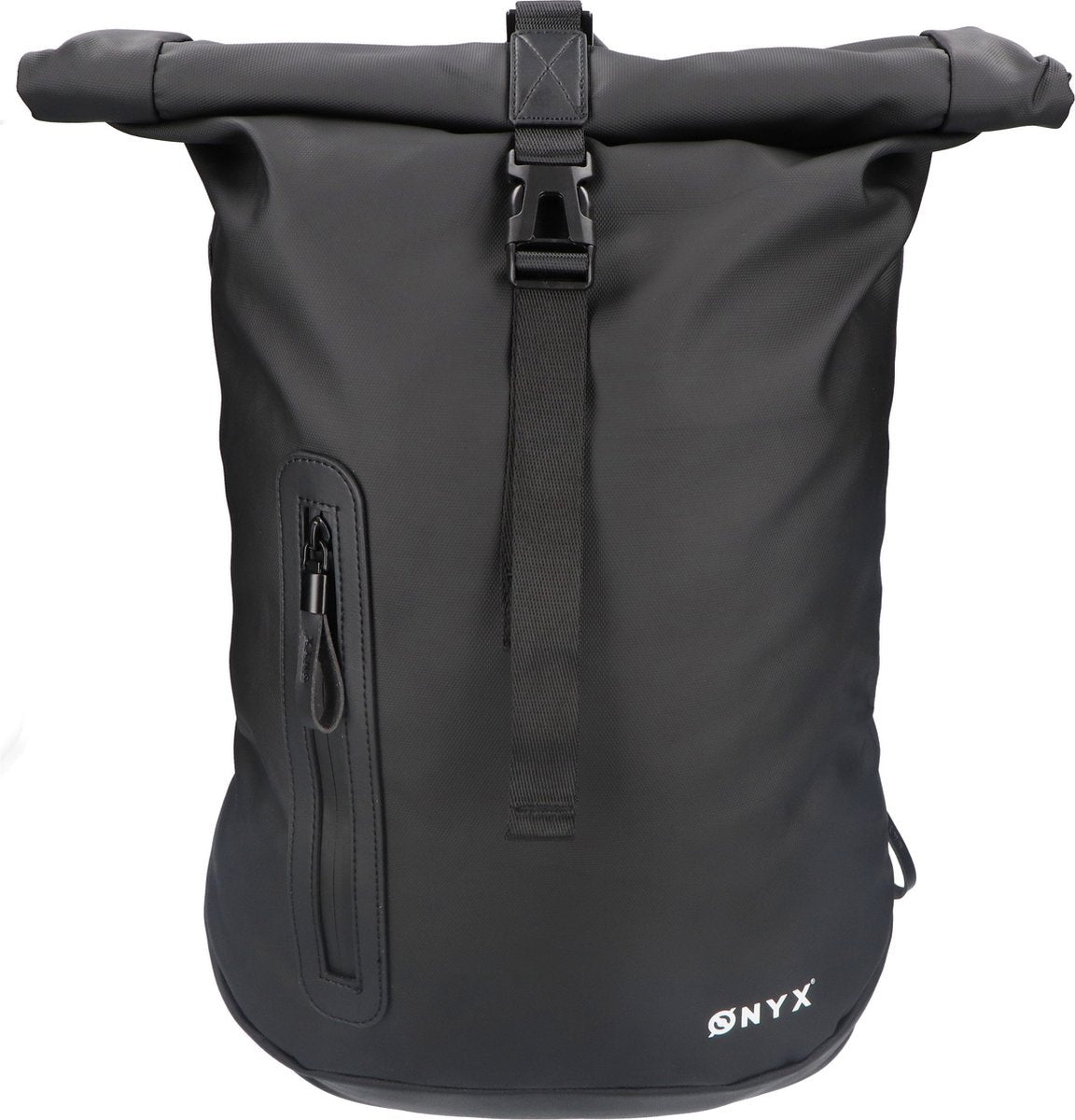 ONYX - Rolltop Rucksack - 25 bis 40 L - Mit Laptopfach - Wasserdicht und strapazierfähig - Schwarz