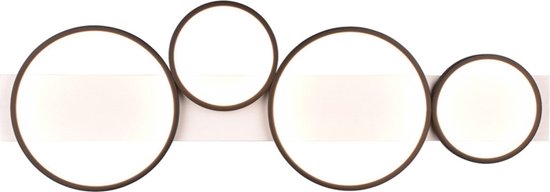 Trio Leuchten - Deckenleuchte Medera 4 Licht L 100 cm weiß schwarz