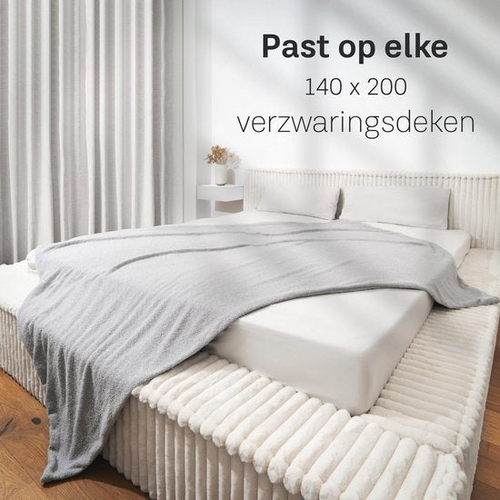 CozySense® Deckenbezug 140x200 - Doppelseitiges Material - für jede Jahreszeit - 360°-Reißverschlusstechnik - hypoallergen & OEKO-TEX® - Grau
