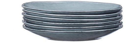Teller CLOUD Ø21,5cm - 6 Stück - Sturmgrau