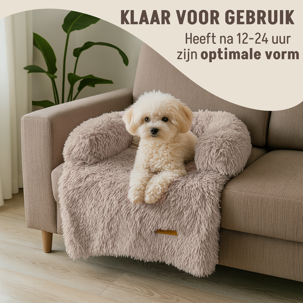 Von Cee Cee: Hundebett & Möbelschutz – Abnehmbarer Bezug – Mokka/Taupe