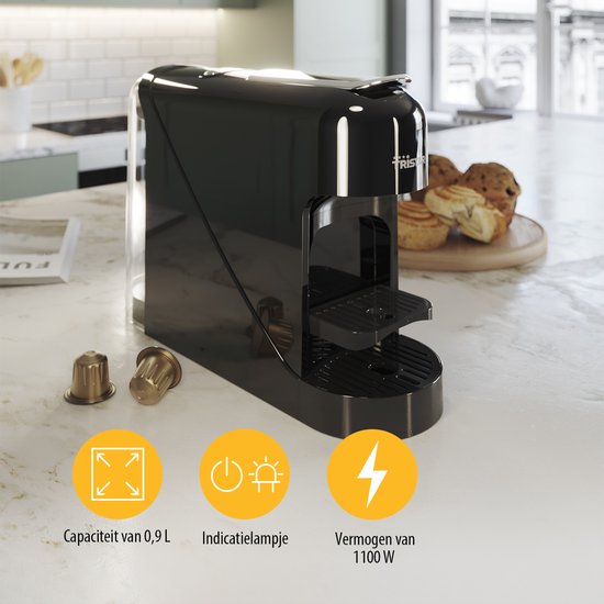 Tristar CM-2302 – Kaffeekapselmaschine – Kompatibel mit Nespresso – 0,8 l – 1400 W – Kompakt und benutzerfreundlich
