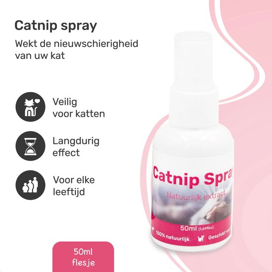 Katzenminze Spray - 100% natürlich - Katzenminze Spray - Katzenminze Spielzeug - Baldrian - Katze - Katzen - Für Kratzbaum - Spielzeug - Zuhause - Korb