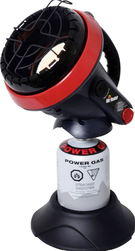 Mr. Heater Little Buddy Gasheizgerät 1,1 kW – 26 x 20,5 x 45,5 cm – Propan & Butan, Piezo-Zündung