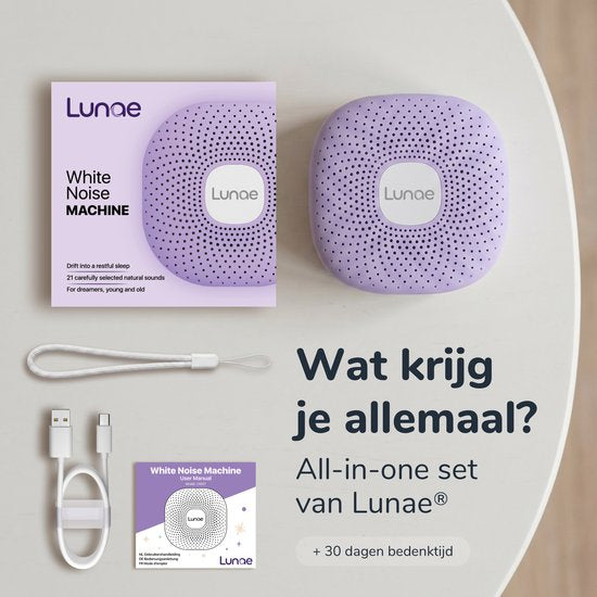 Lunae White-Noise-Gerät – Lavendel-Lila