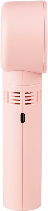 Lifetime Air Mini-Ventilator ohne Flügel, 3 Geschwindigkeitsstufen – Schreibtischventilator mit USB-Aufladung – tragbarer Tischventilator – Mini-Ventilator für unterwegs – kompakter Standventilator – rosa