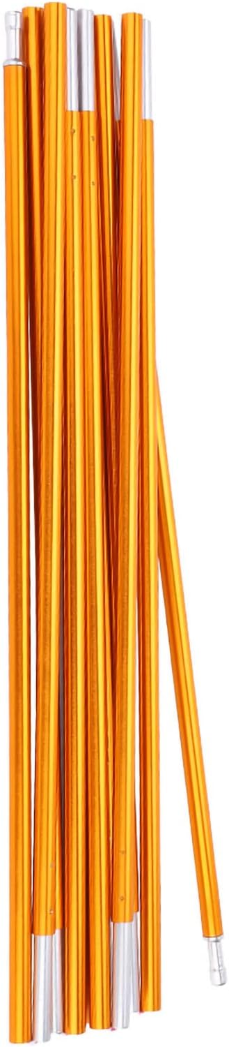 Bo-Camp Ersatzset für Bogenstangen – Ø 11 mm – Aluminium – Inklusive Gummiband – Gold