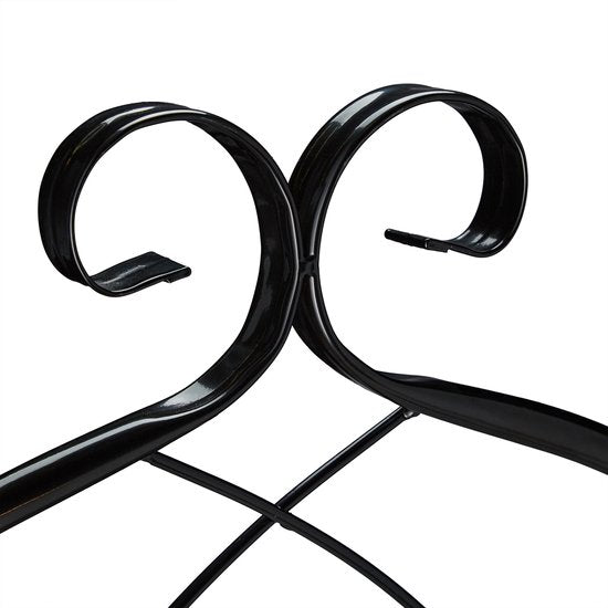 Kletterpflanzen-Spalier – Metall – 2er-Set – 220 x 50 cm – Spalier – schwarz