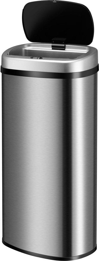 Automatischer Abfallsammler / Abfallsammler / Sensorabfallsammler - 70 Liter - Silber - Rechteckig