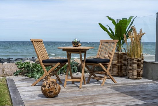 Haus Nordic Esstisch Oviedo Teak Rund Ø70cm