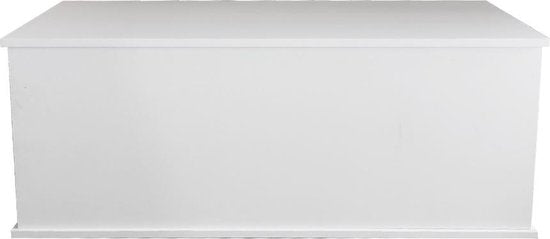 Aufbewahrungstruhe - Spielzeugtruhe - 100 cm breit - weiß